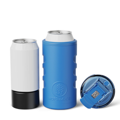 Retro Hopsulator Trio | Matte Azure | 12/16oz Standard Cans