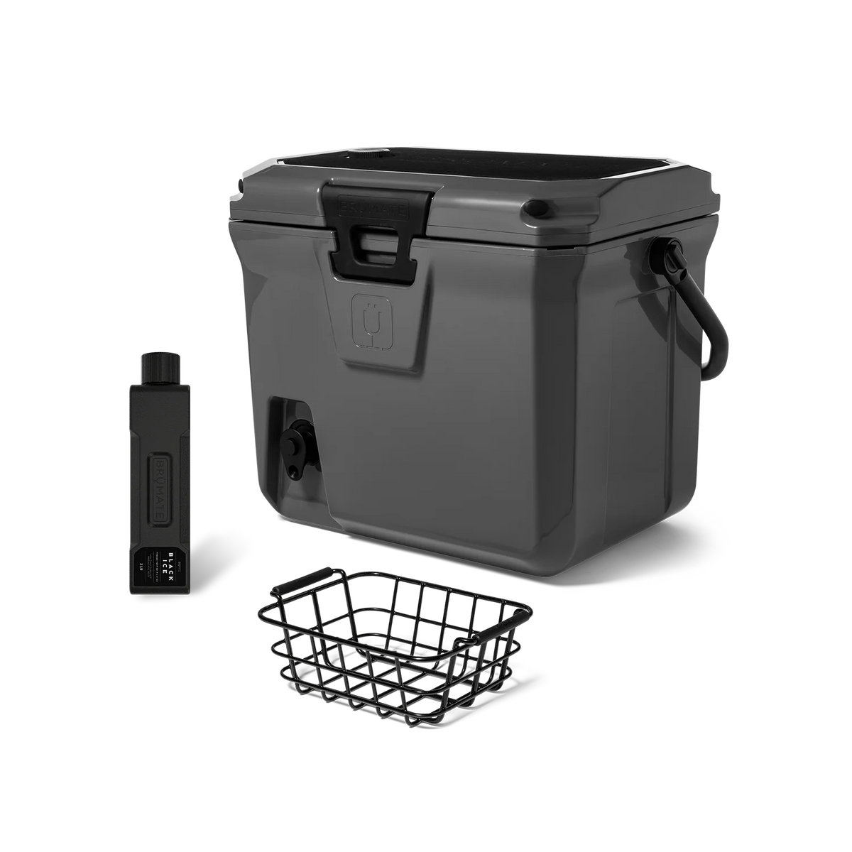BrüTank 20-Quart Grab + Go Cooler Bundle | Charcoal